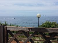 Blick von unserer Holzterrasse