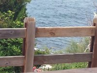 Blick von unserer Holzterrasse