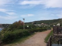 Promenade zw. Campingplatz und Meer